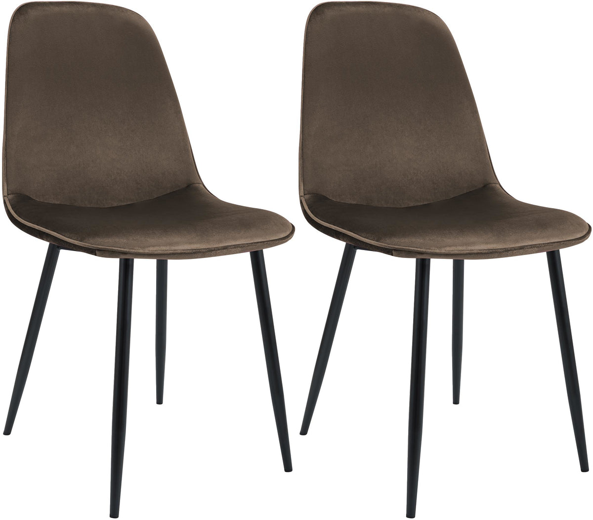 2er Set Esszimmerstuhl Maryam Samt – Ansicht 15