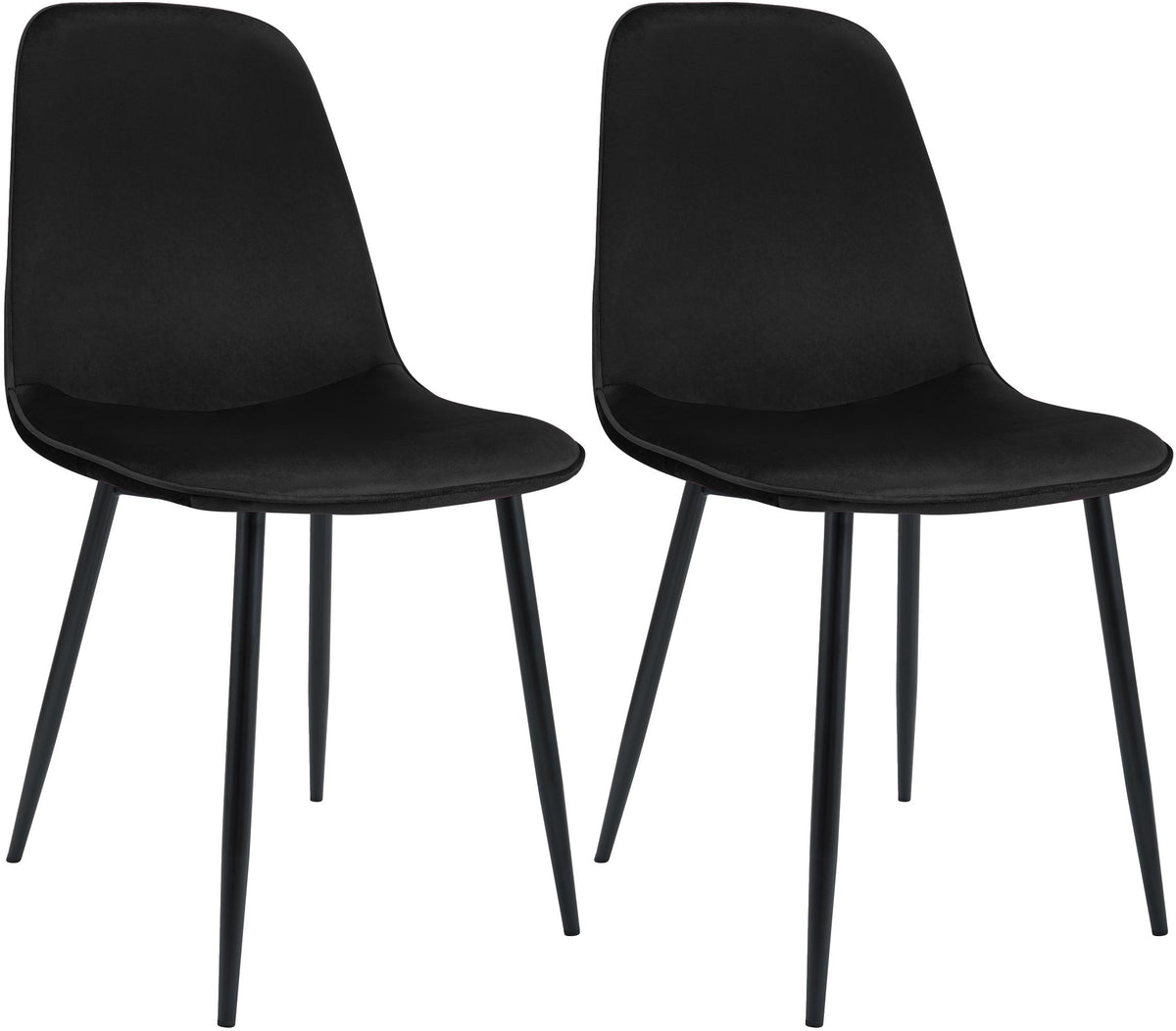 2er Set Esszimmerstuhl Maryam Samt – Ansicht 8