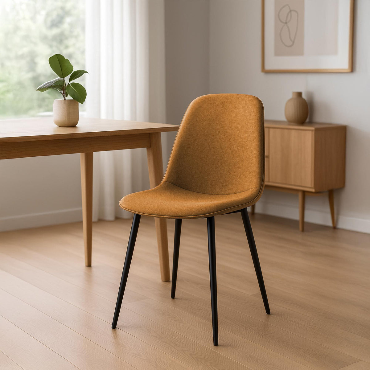 2er Set Esszimmerstuhl Maryam Stoff – Ansicht 10
