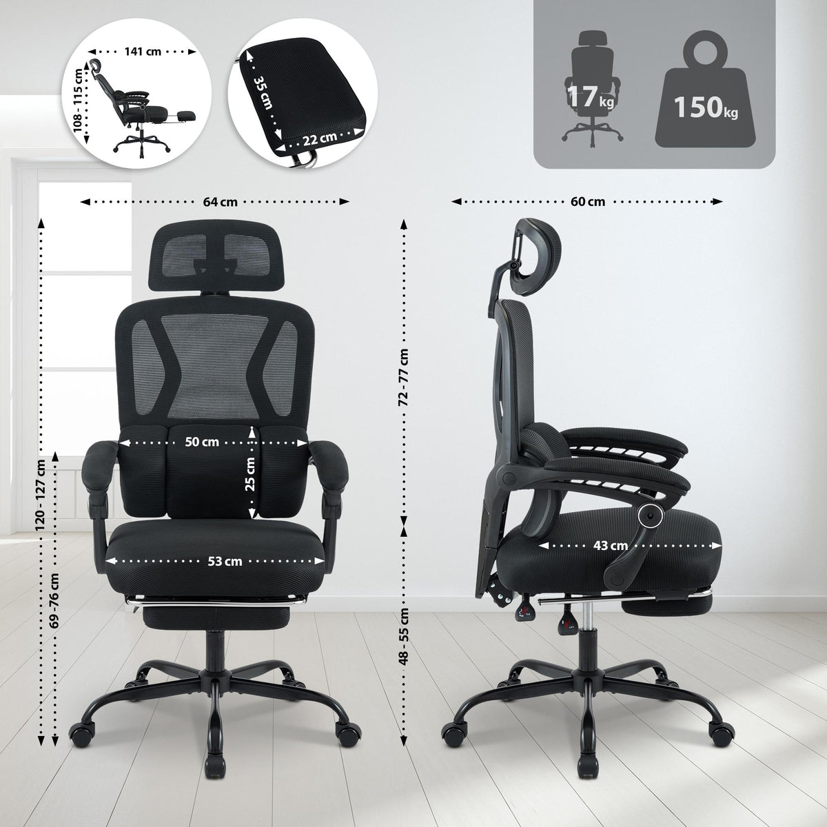 Bürostuhl Liberton – Ansicht 2
