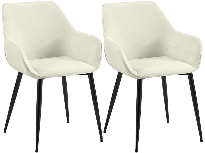 2er Set Esszimmerstuhl Vessa Stoff