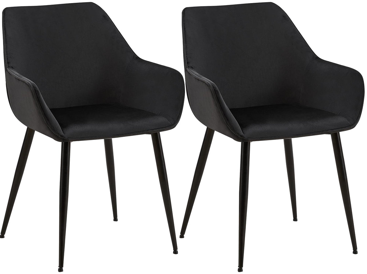 2er Set Esszimmerstuhl Vessa Samt