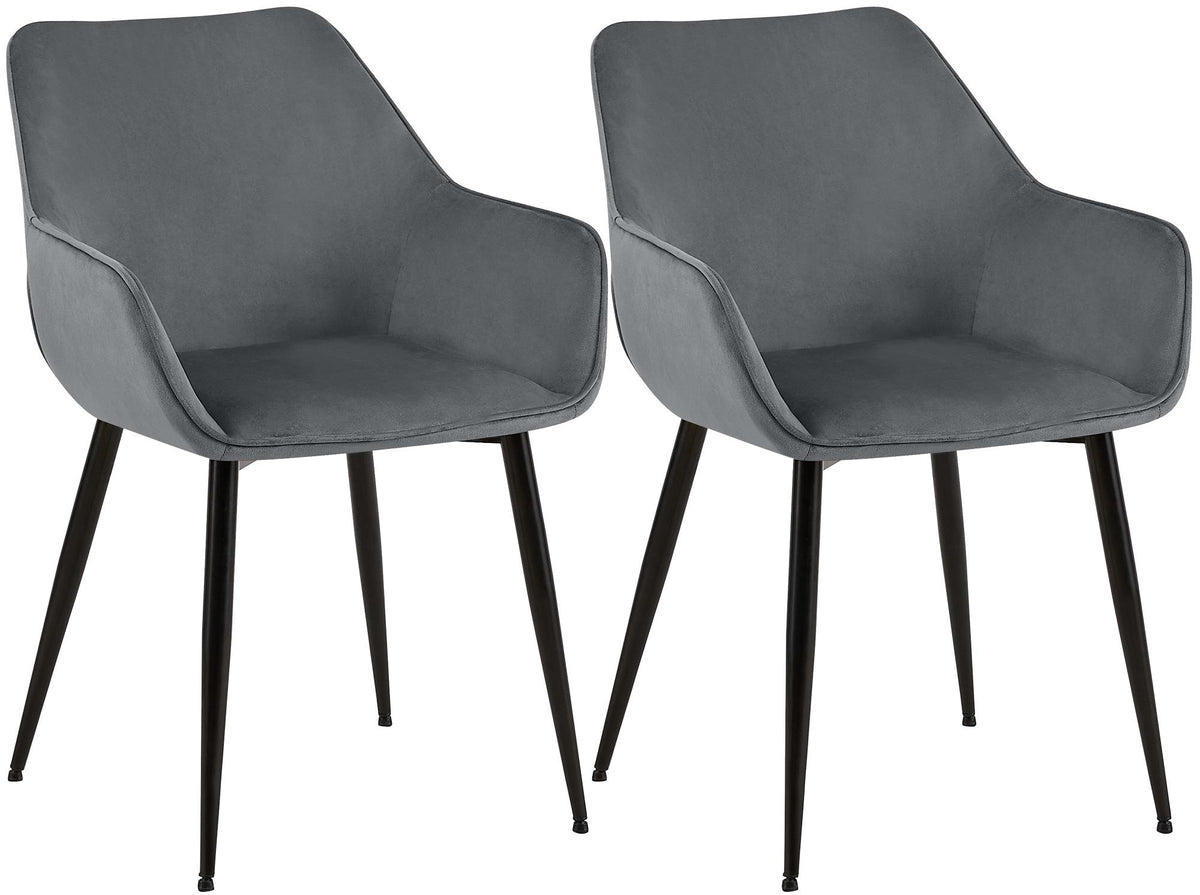 2er Set Esszimmerstuhl Vessa Samt – Ansicht 8