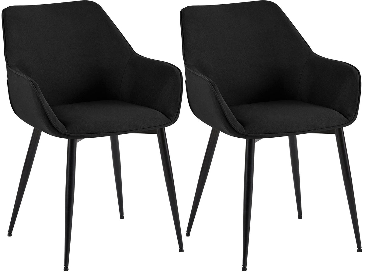 2er Set Esszimmerstuhl Vessa Stoff – Ansicht 8
