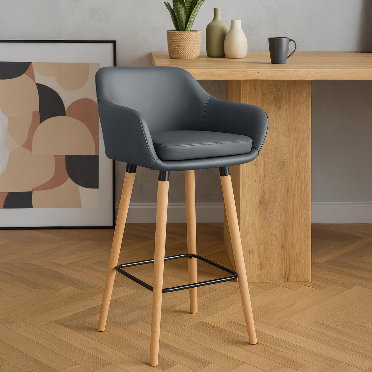 2er Set Barhocker Grant Kunstleder – Ansicht 18