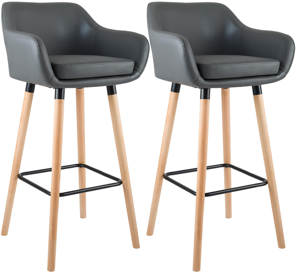 2er Set Barhocker Grant Kunstleder – Ansicht 16