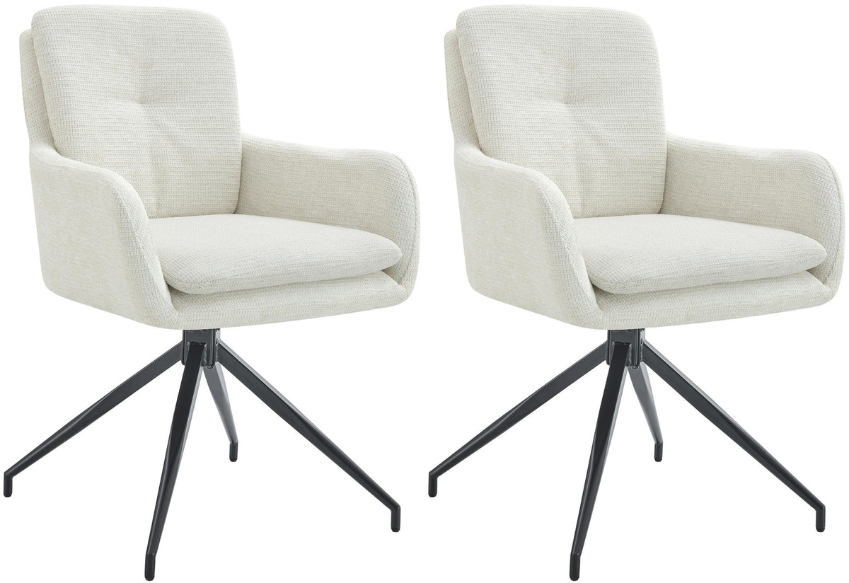 2er Set Esszimmerstuhl Pickett Stoff – Ansicht 8