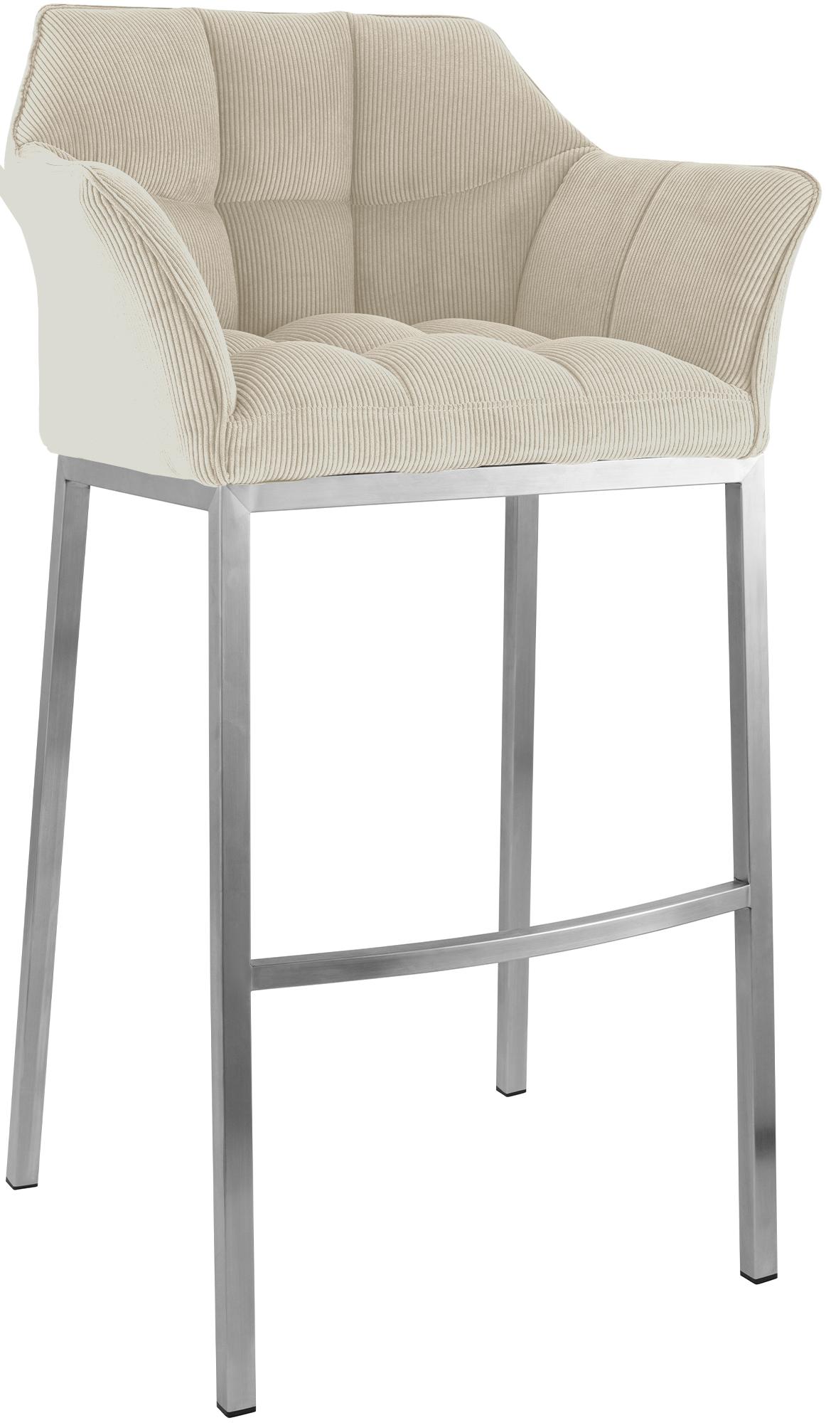 Barhocker Damaso E Cord mit 4-Fuß Gestell