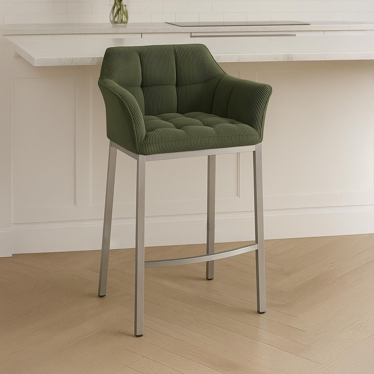 Barhocker Damaso E Cord mit 4-Fuß Gestell – Ansicht 17