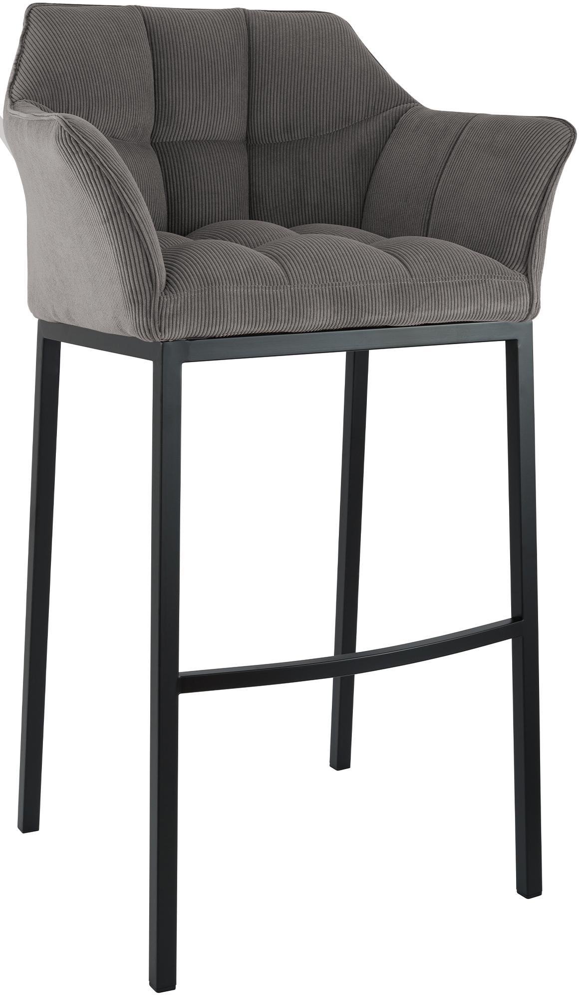 Barhocker Damaso B Cord mit 4-Fuß Gestell – Ansicht 8
