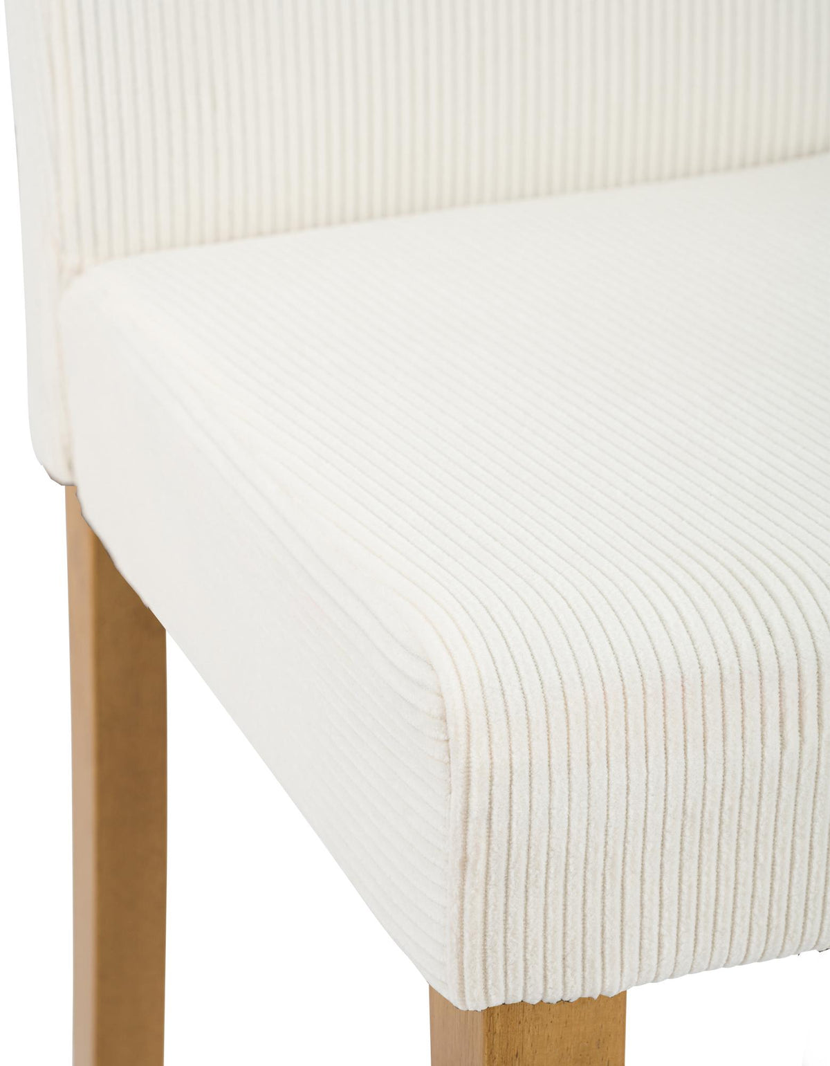 2er Set Esszimmerstuhl Ina Cord antik hell – Ansicht 7
