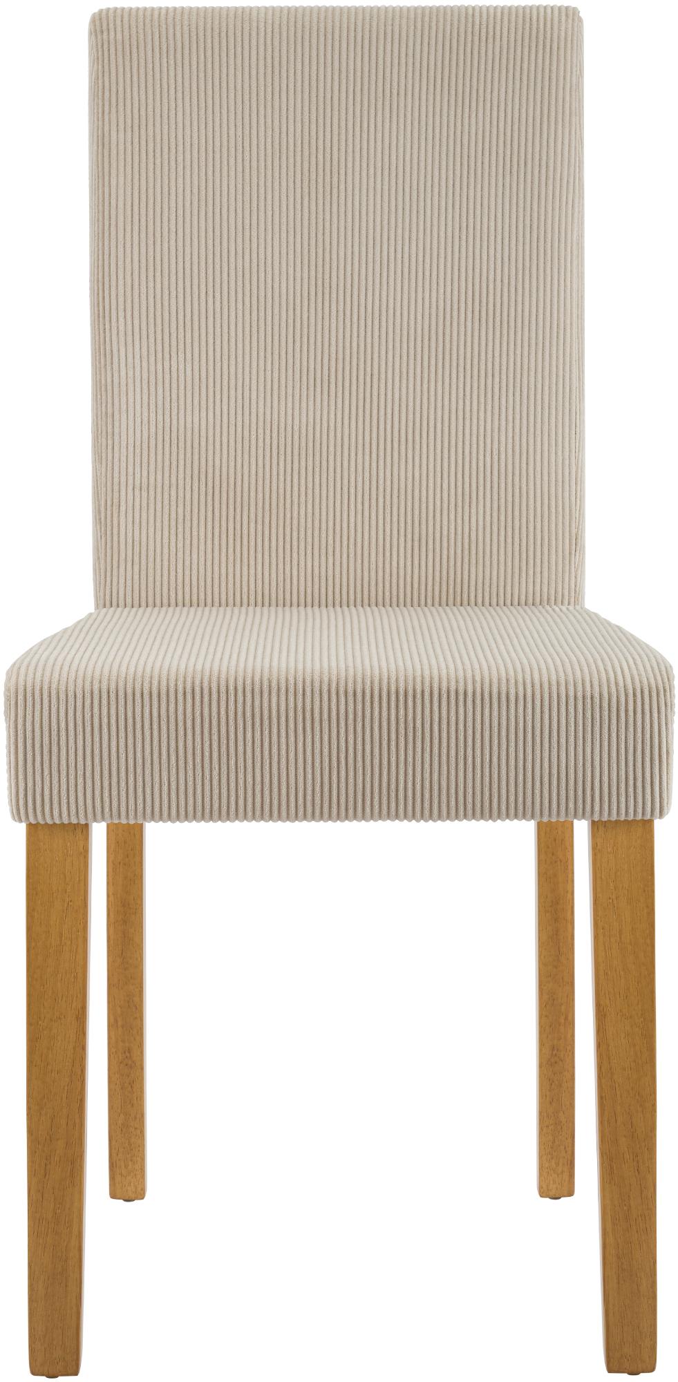 2er Set Esszimmerstuhl Ina Cord antik hell – Ansicht 11