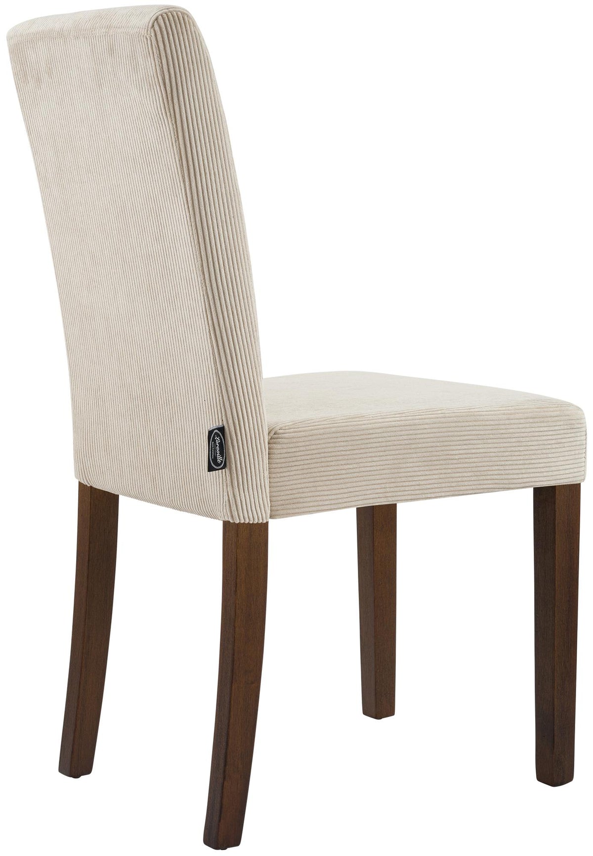 2er Set Esszimmerstuhl Ina Cord antik dunkel – Ansicht 13