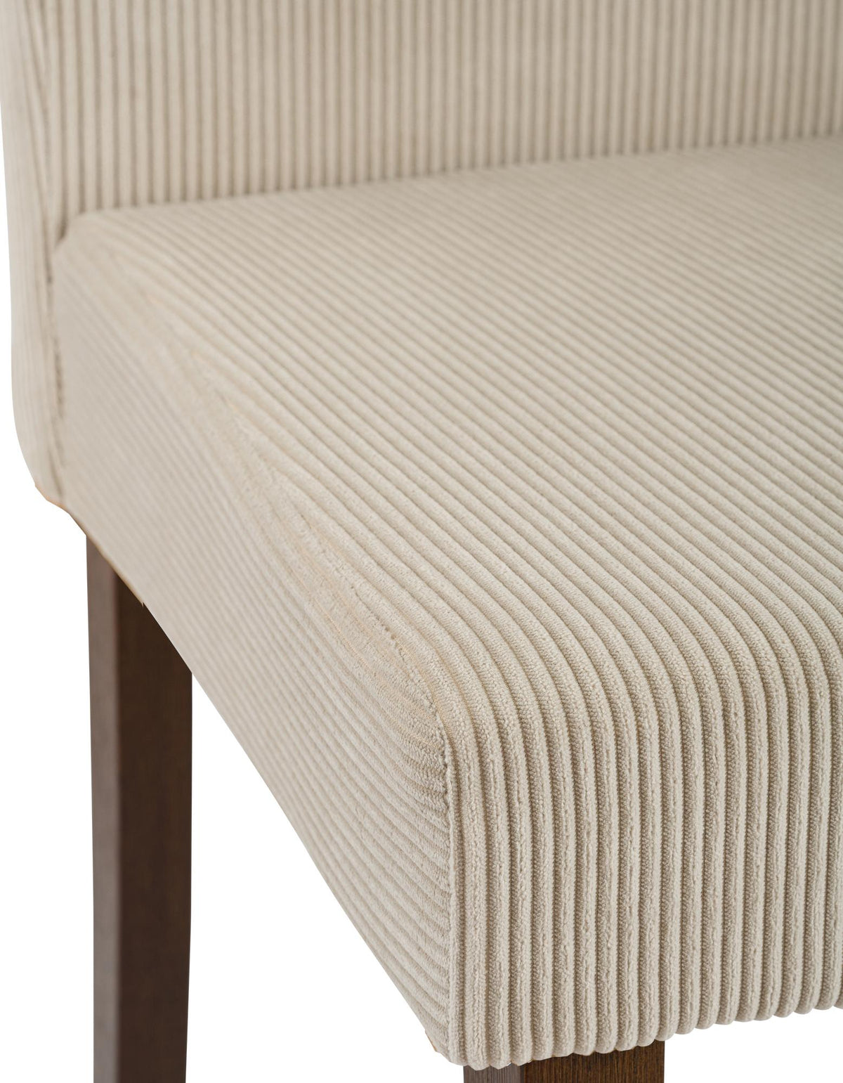 2er Set Esszimmerstuhl Ina Cord antik dunkel – Ansicht 14
