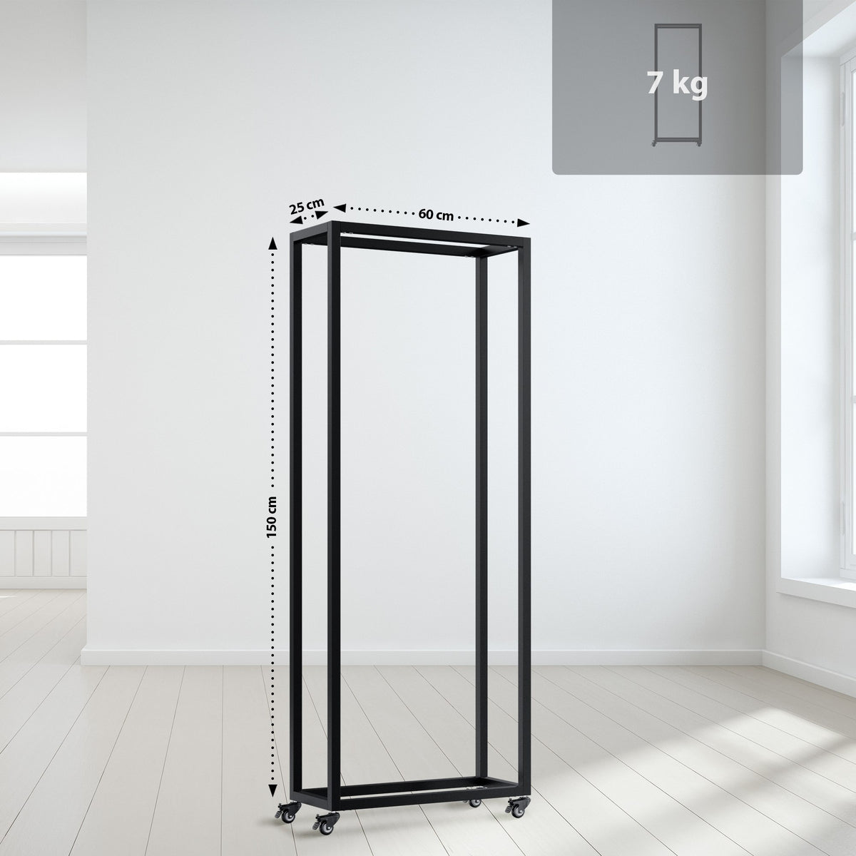 Kaminholzständer Hilta 25x60x150 cm – Ansicht 2