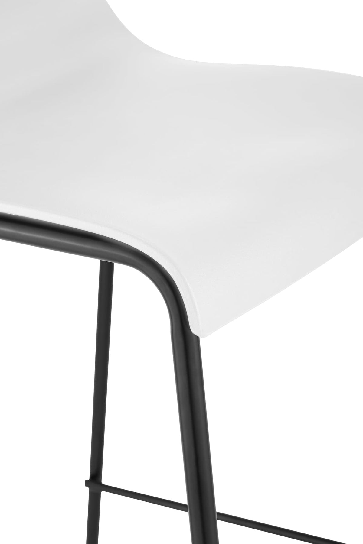 Barhocker Hoover 4-Fuß Gestell schwarz – Ansicht 7