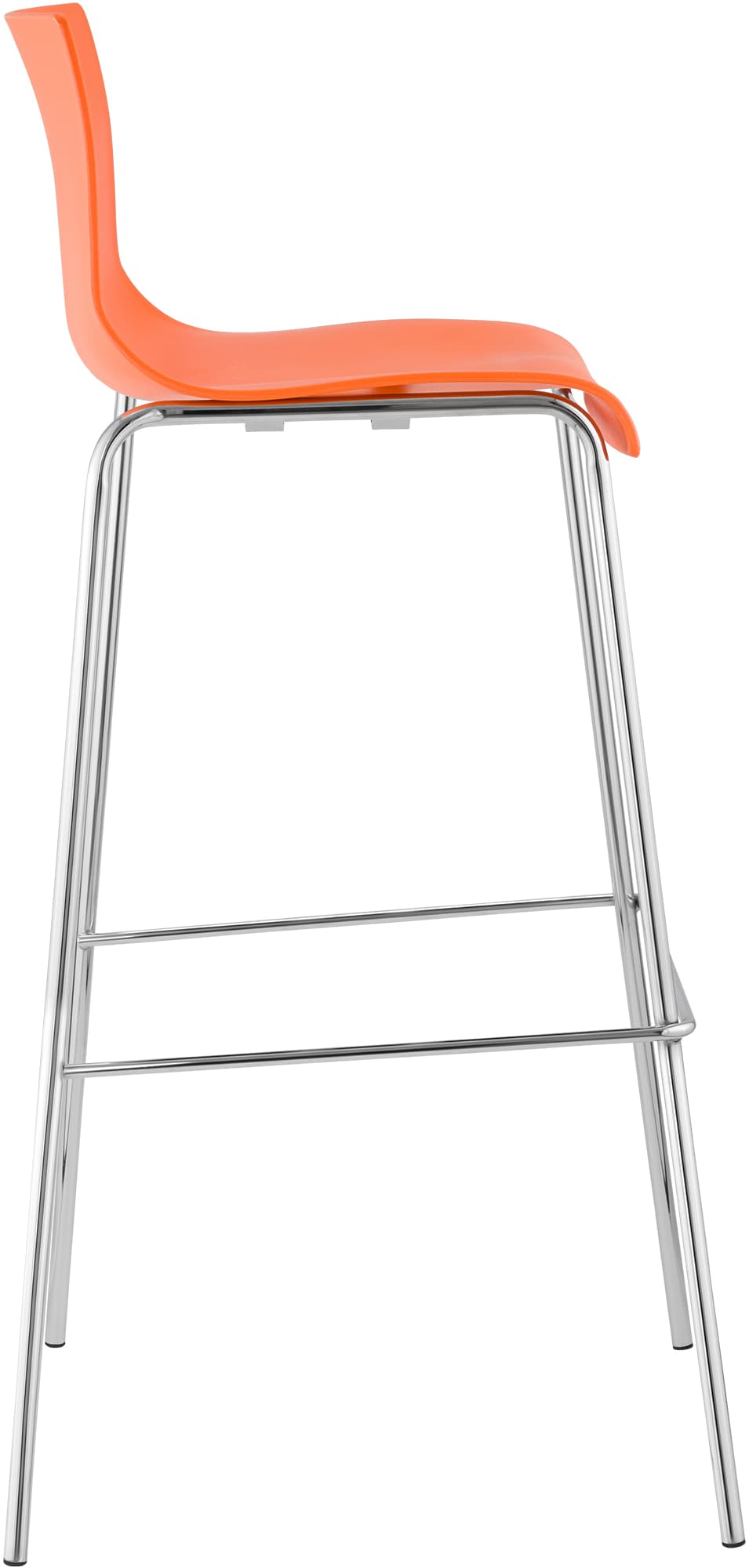 2er Set Barhocker Hoover Kunststoff 4-Fuß Gestell chrom – Ansicht 5