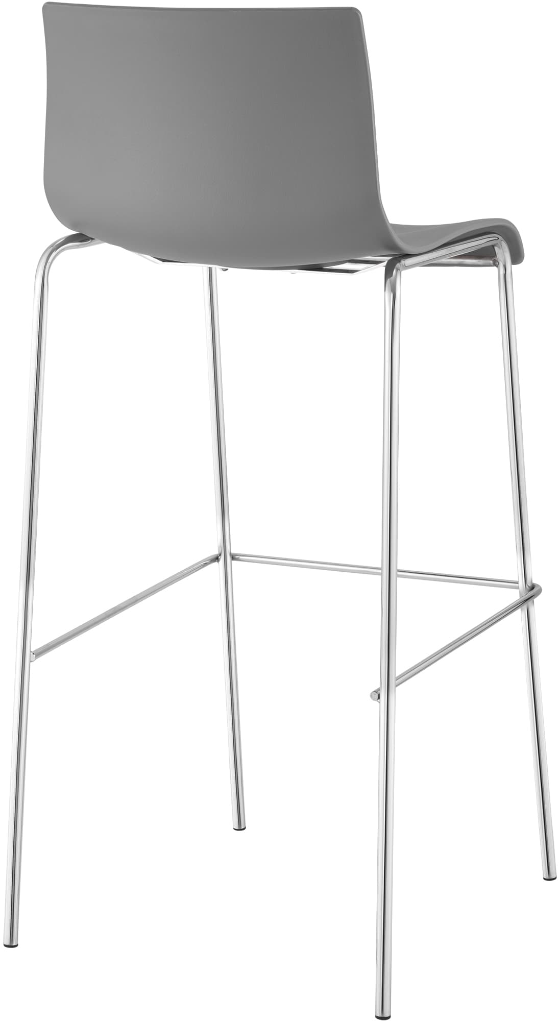 2er Set Barhocker Hoover Kunststoff 4-Fuß Gestell chrom – Ansicht 19