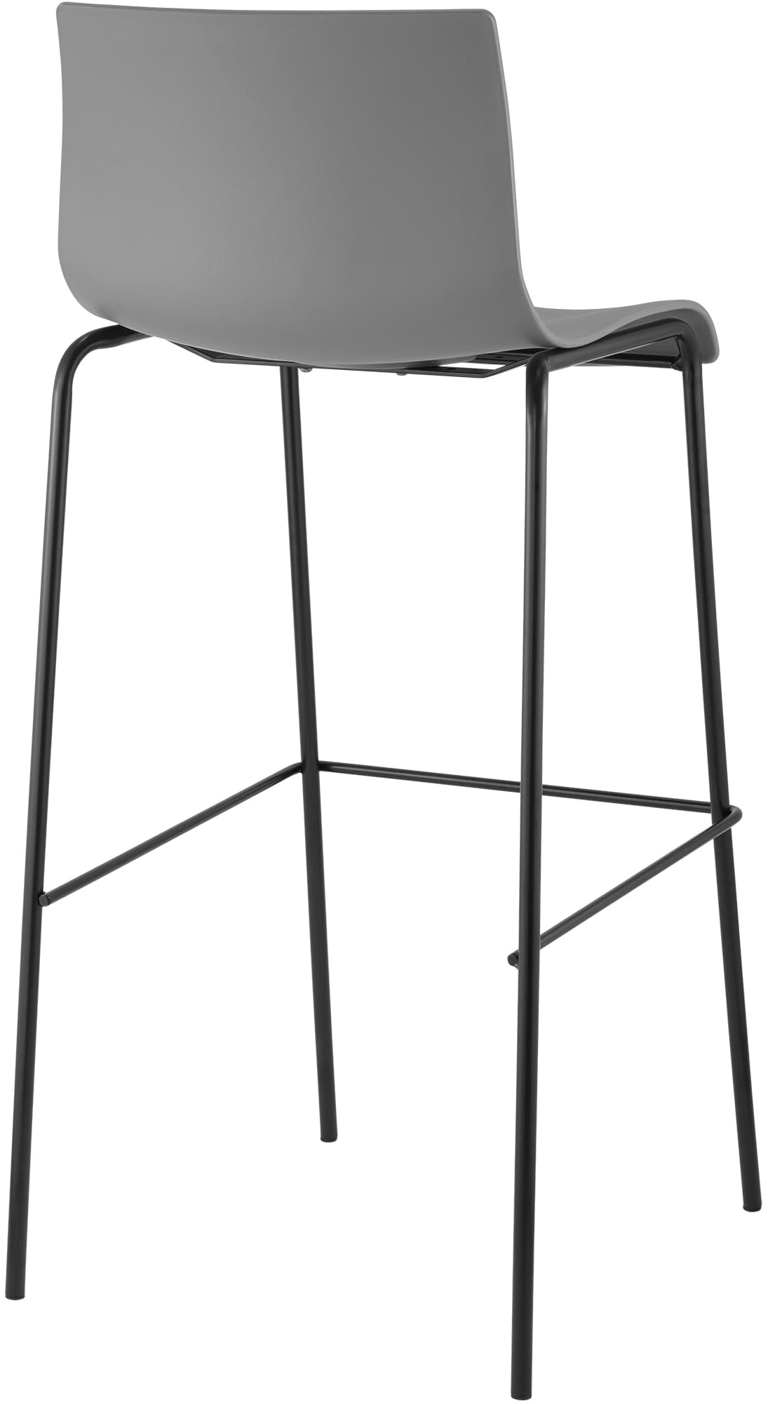 2er Set Barhocker Hoover Kunststoff 4-Fuß Gestell schwarz – Ansicht 20