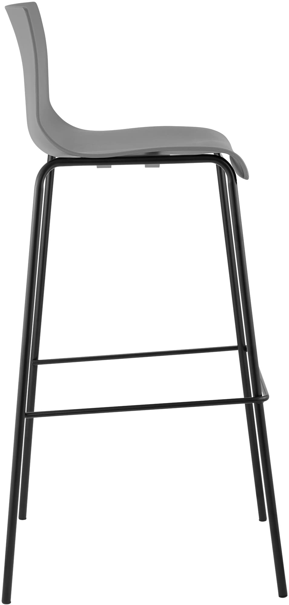 2er Set Barhocker Hoover Kunststoff 4-Fuß Gestell schwarz – Ansicht 19