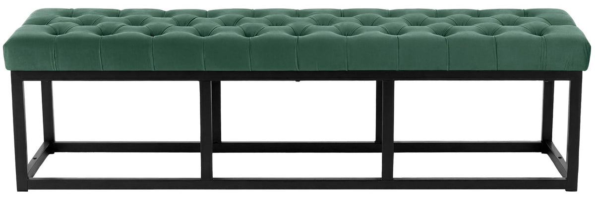 Sitzbank Polson Samt Schwarz 150 cm – Ansicht 4