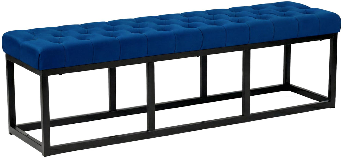 Sitzbank Polson Samt Schwarz 150 cm – Ansicht 11