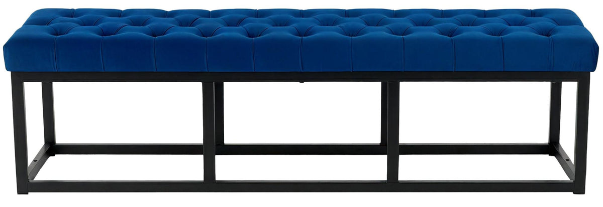 Sitzbank Polson Samt Schwarz 150 cm – Ansicht 14