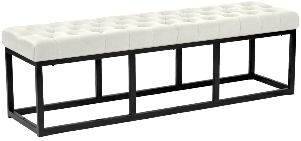 Sitzbank Polson Samt Schwarz 150 cm – Ansicht 16