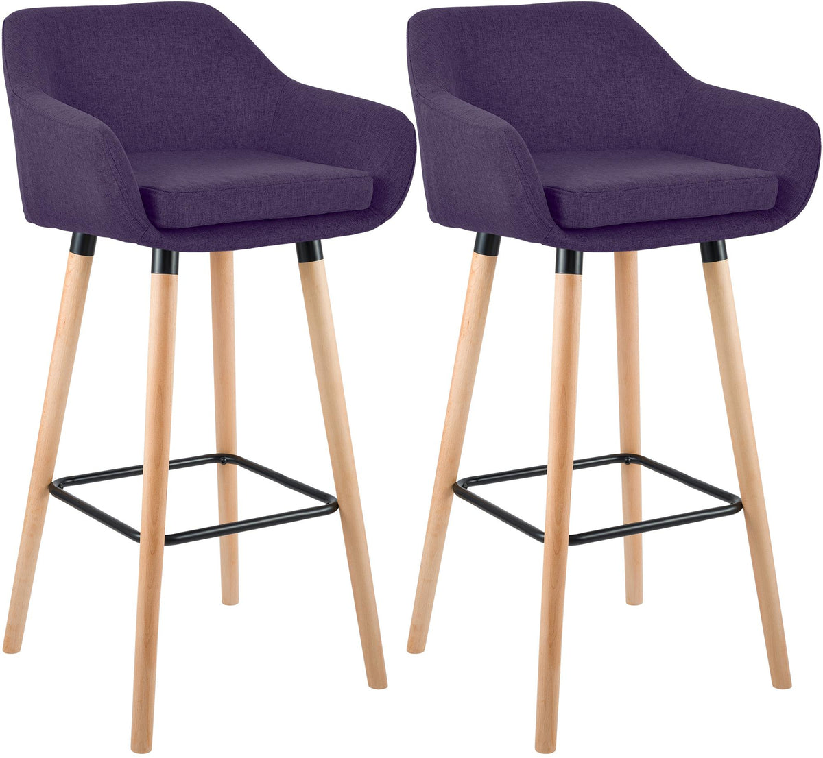 2er Set Barhocker Grant Stoff – Ansicht 8
