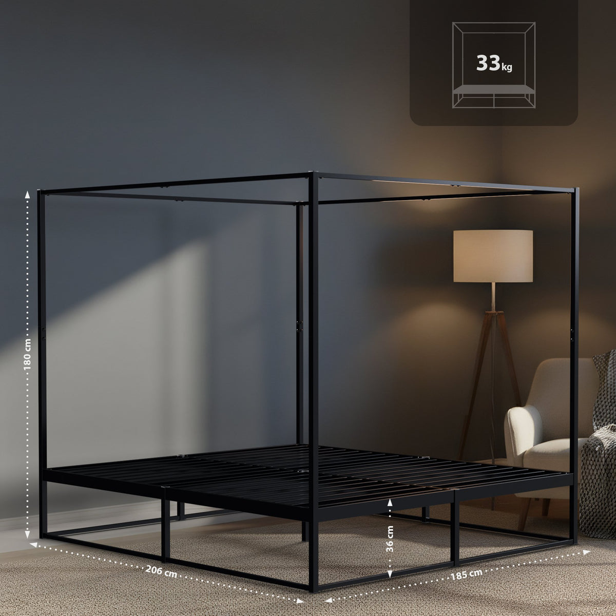 Himmelbett Batoni 180x200 – Ansicht 2