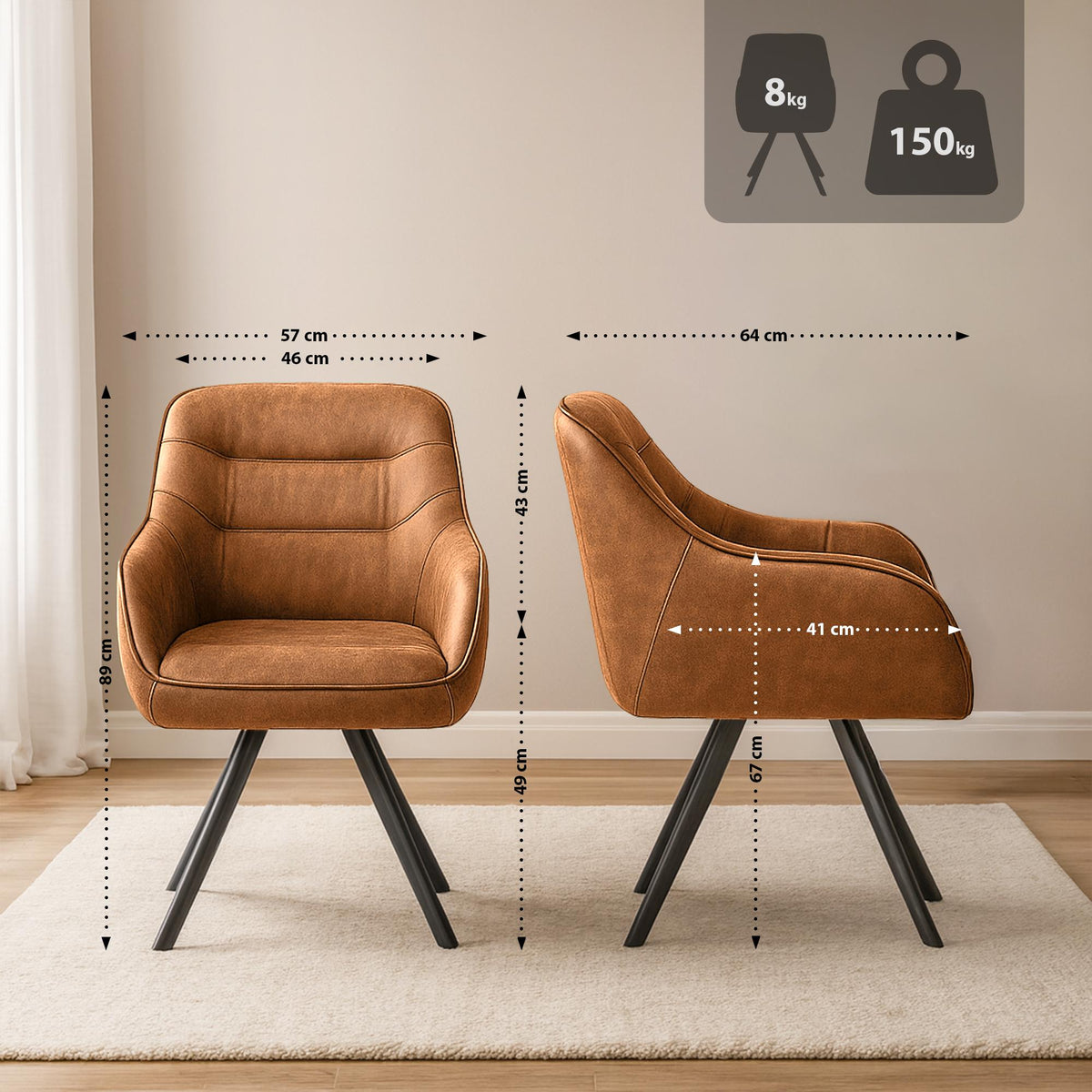 Stuhl Pettuli Vintage – Ansicht 2