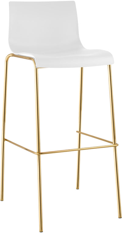 Barhocker Hoover Kunststoff 4-Fuß Gold