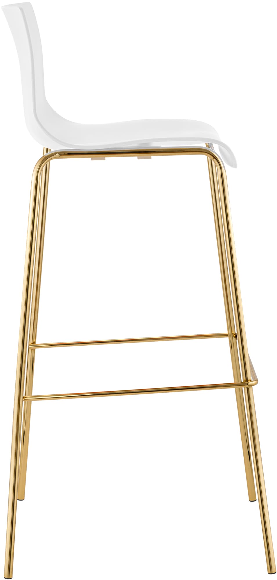 Barhocker Hoover Kunststoff 4-Fuß Gold – Ansicht 5