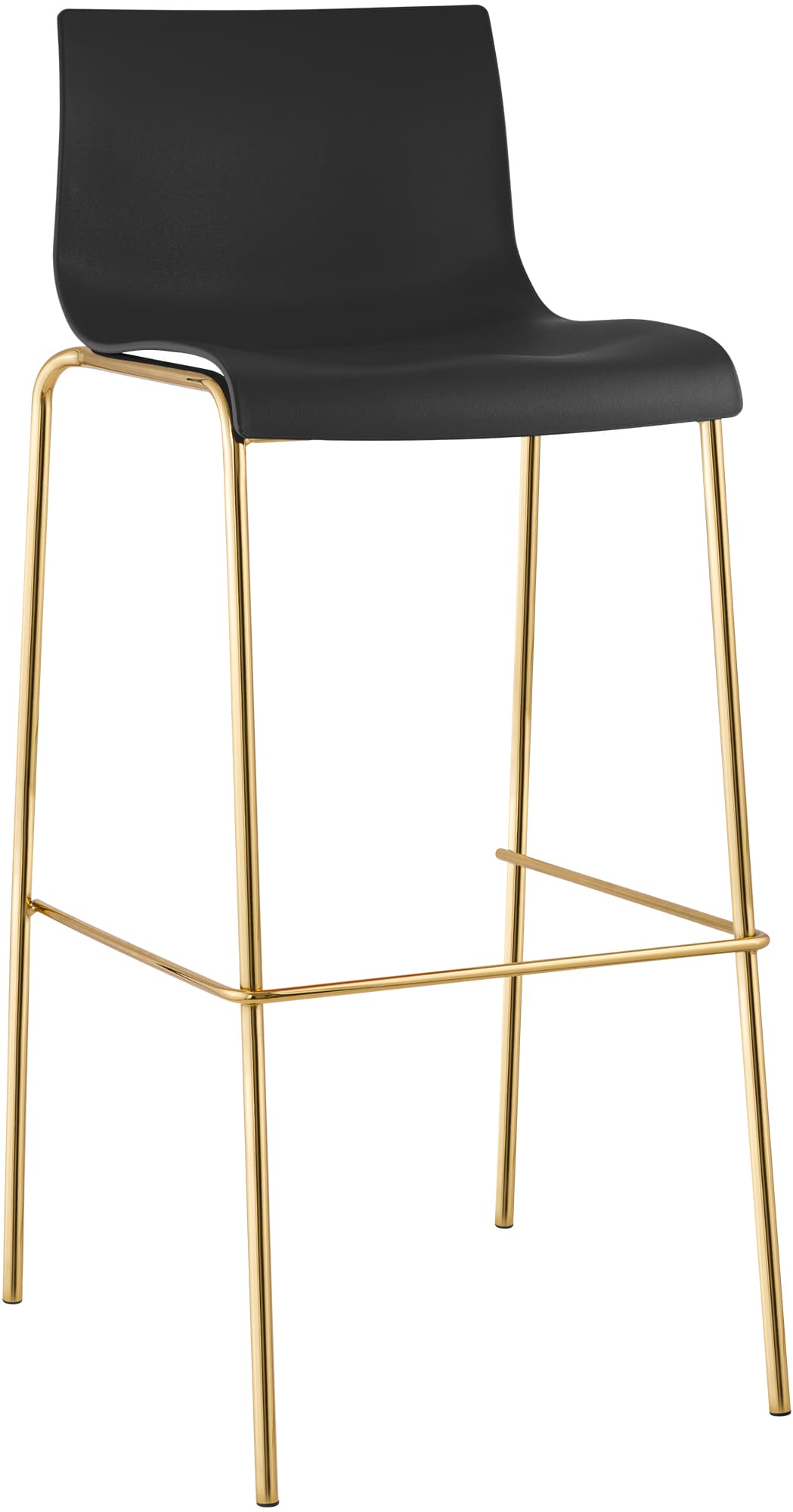 Barhocker Hoover Kunststoff 4-Fuß Gold – Ansicht 8