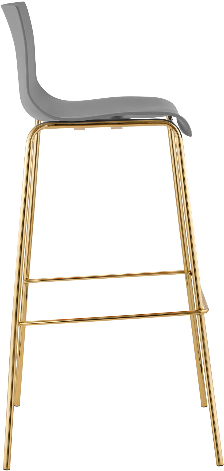 Barhocker Hoover Kunststoff 4-Fuß Gold – Ansicht 19