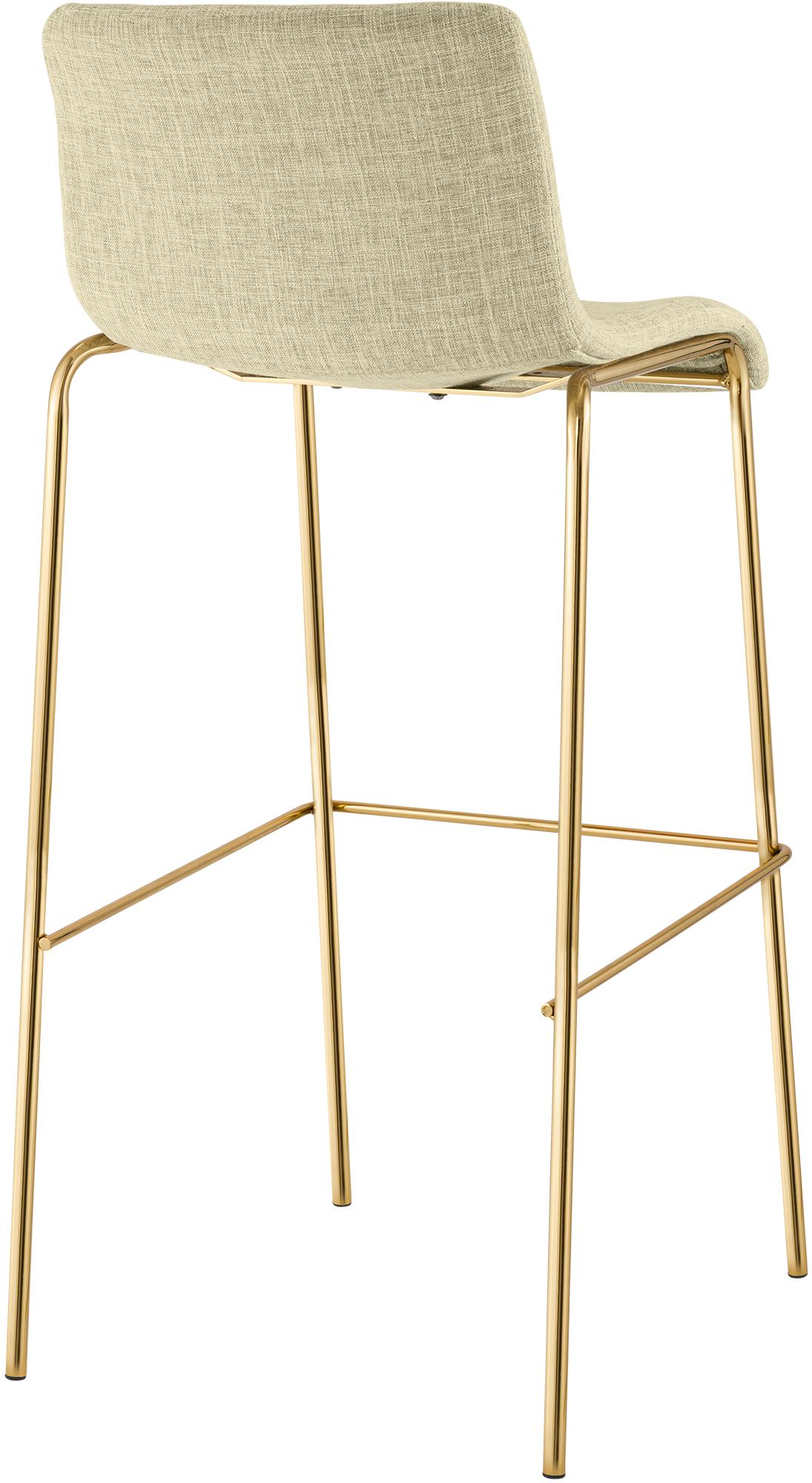 Barhocker Hoover Stoff 4-Fuß Gold – Ansicht 20
