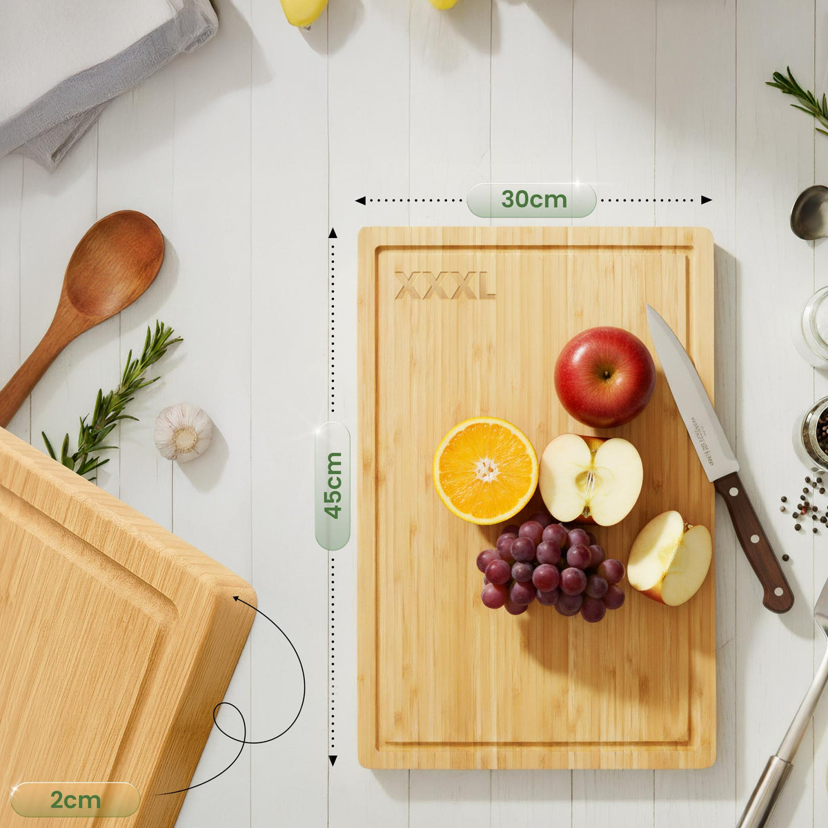 Schneidebrett 45 x 30 cm – Ansicht 2