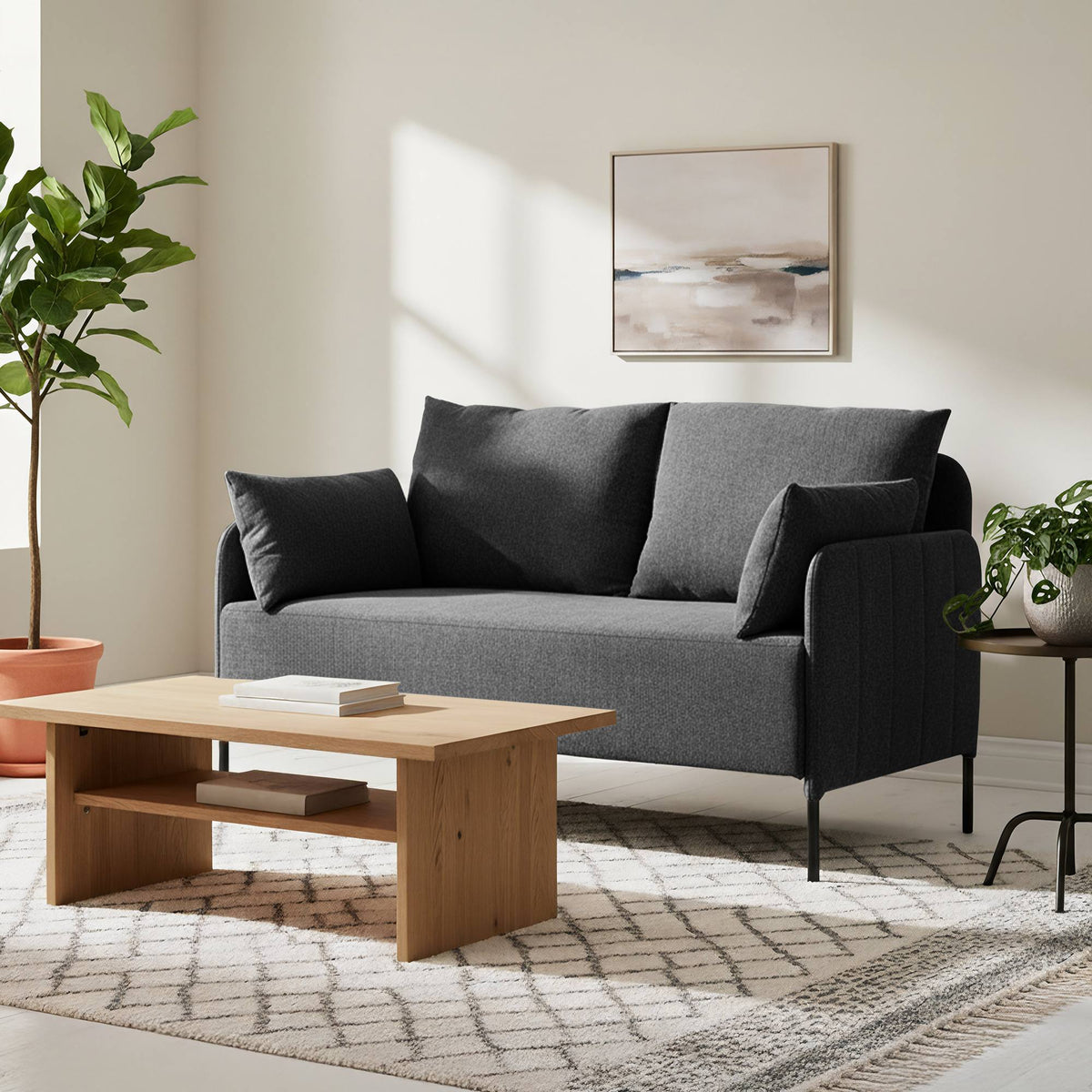 Ziden Couch 2 Sitzer Stoff – Ansicht 3