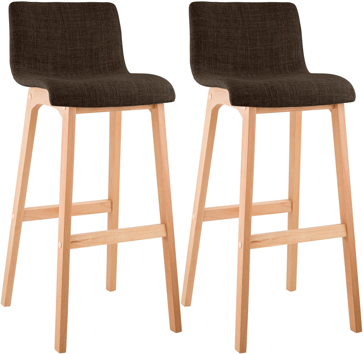 2er Set Barhocker Hoover Stoff Natura – Ansicht 8