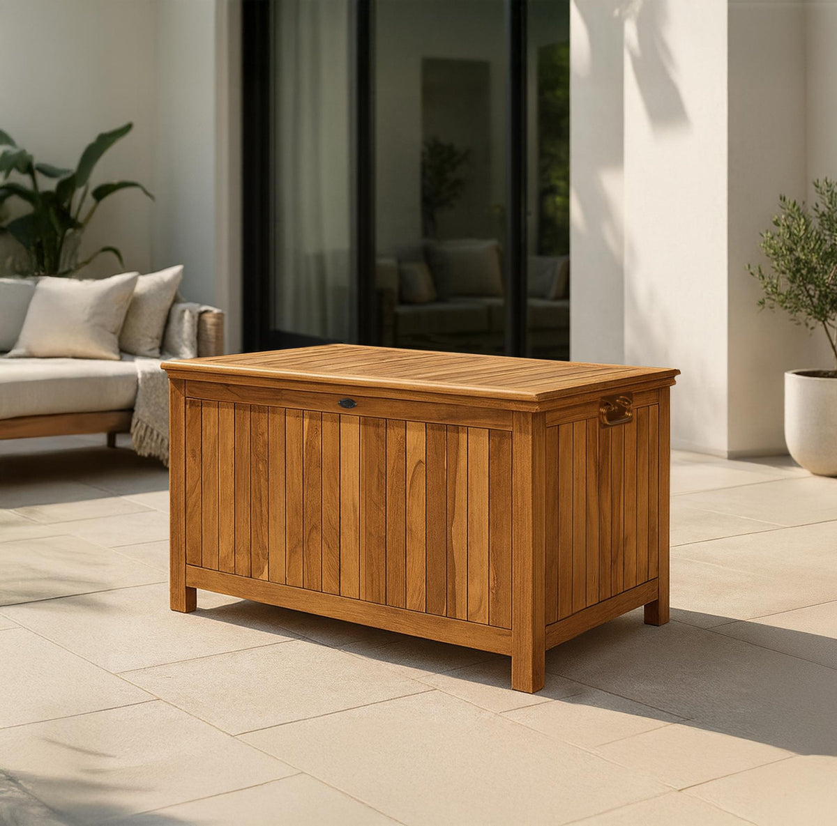 Teak Gartenbox Novena 120X62X60 – Ansicht 3