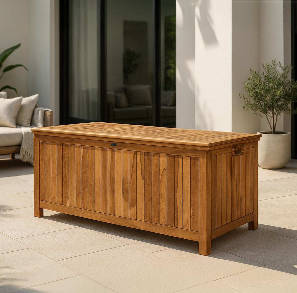 Teak Gartenbox Novena 160x62x60 – Ansicht 3