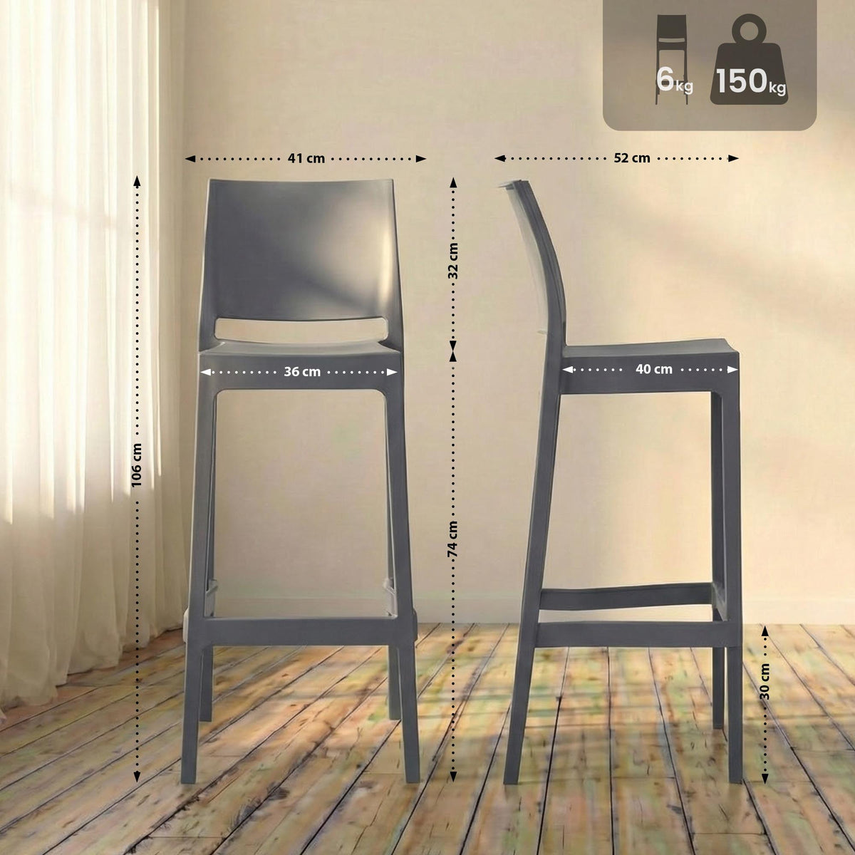 Barhocker Flamur – Ansicht 2