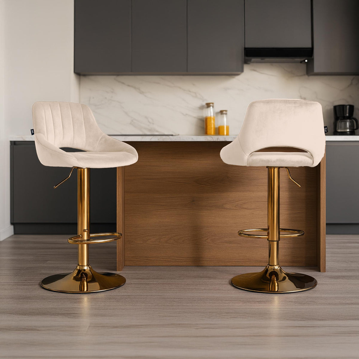 Barhocker Milet Samt gold – Ansicht 17