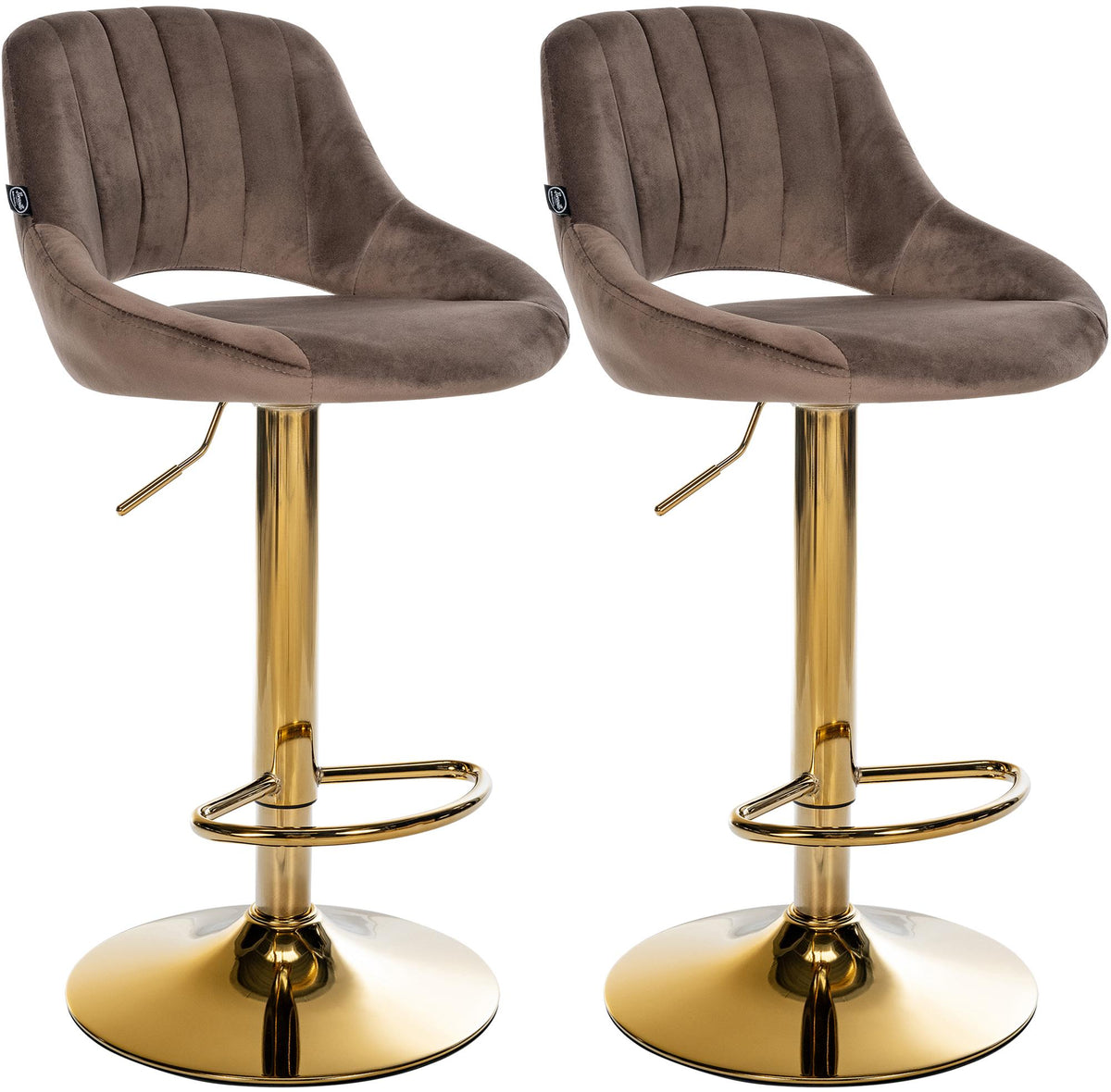 2er Set Barhocker Milet Samt G – Ansicht 8