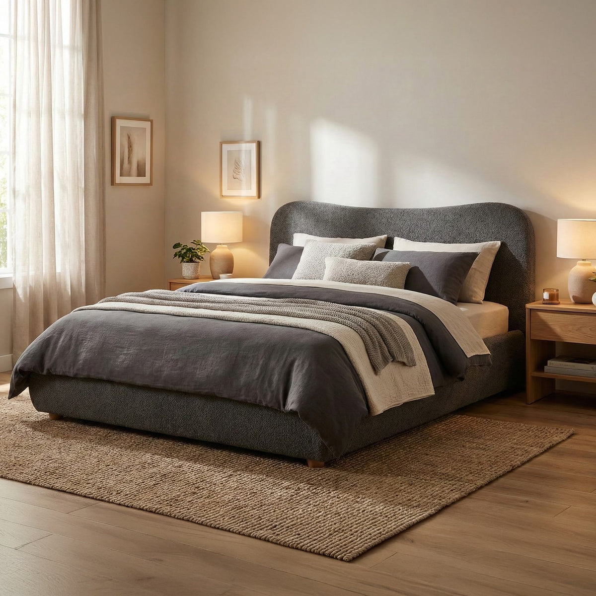 Bett Maido Teddy Stoff 160x200 cm – Ansicht 4
