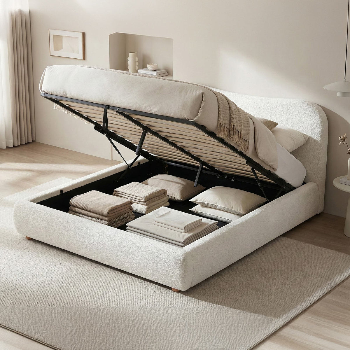 Bett Maido Teddy Stoff 160x200 cm – Ansicht 9