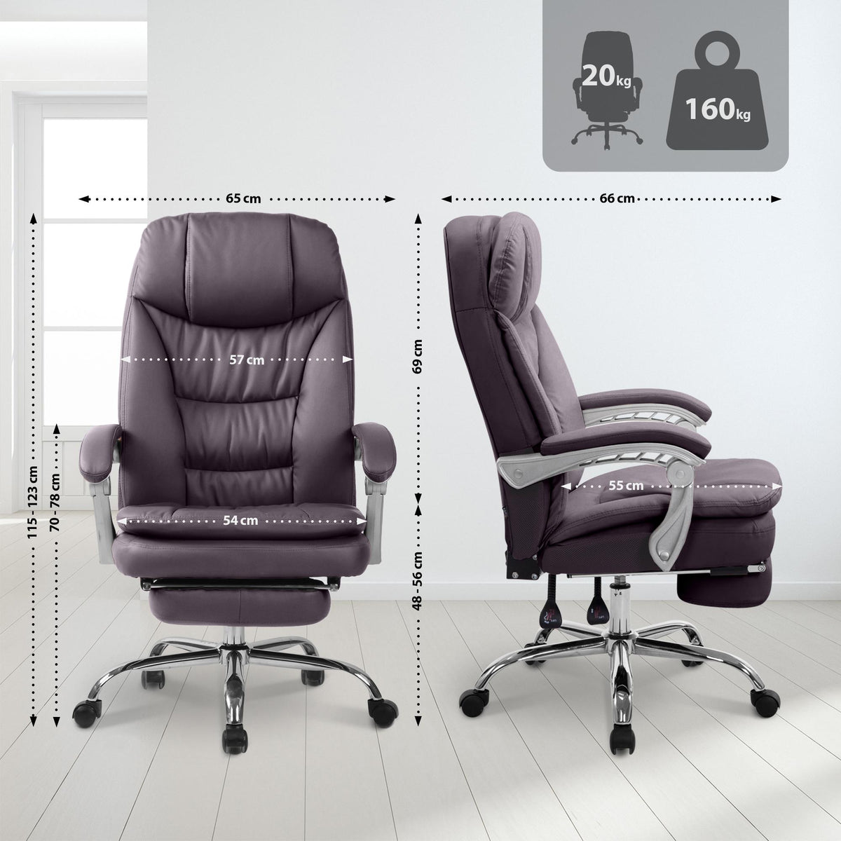 XL Bürostuhl Troy – Ansicht 2