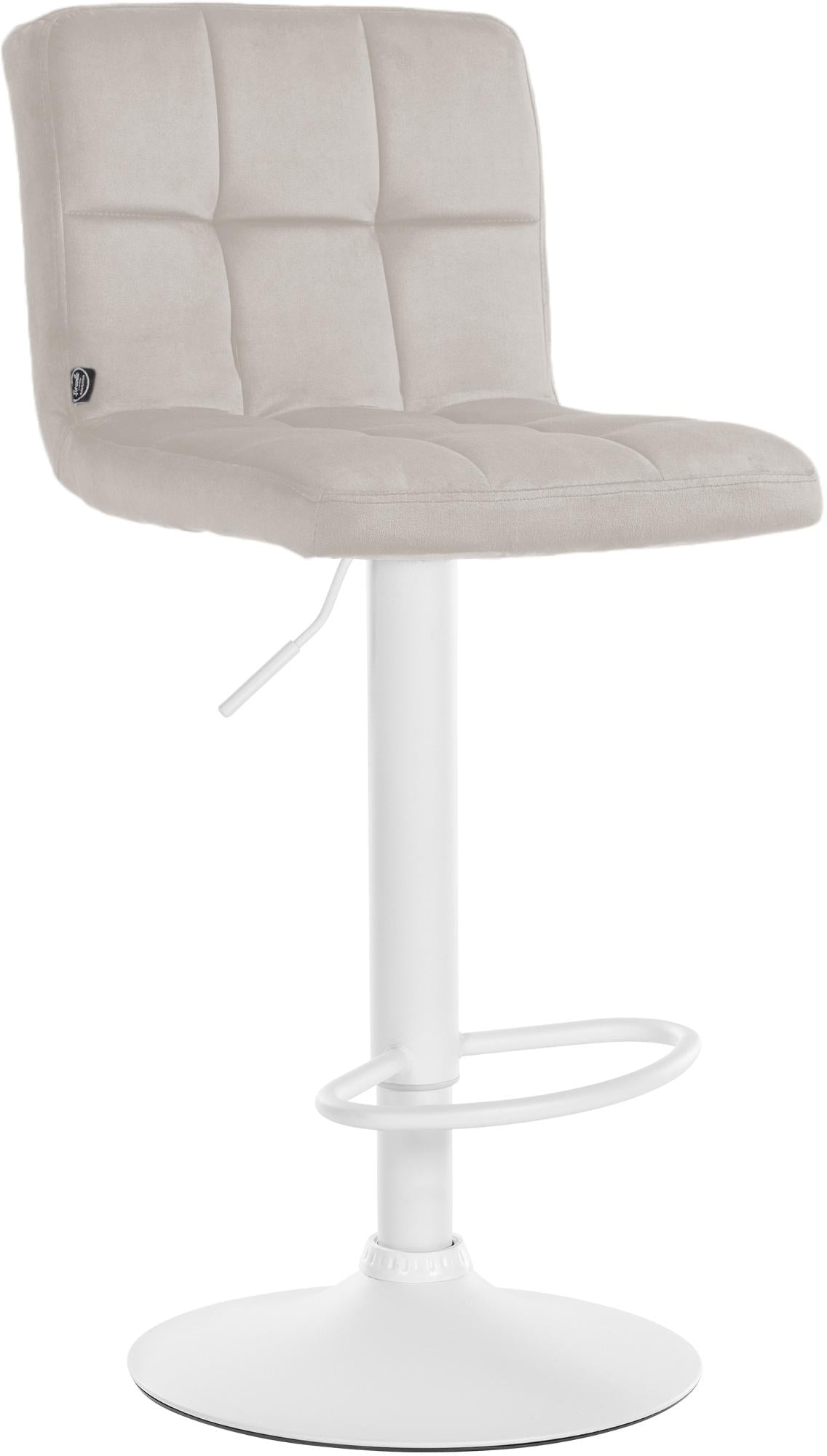 Barhocker Peru Samt weiß – Ansicht 8