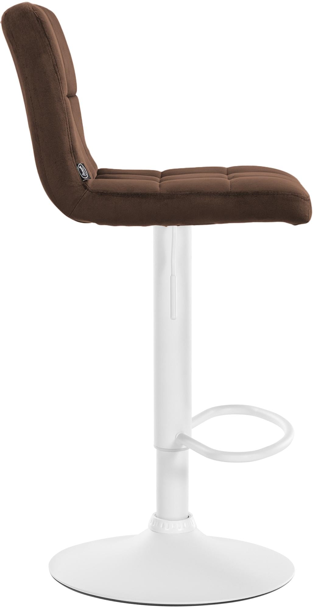 Barhocker Peru Samt weiß – Ansicht 6