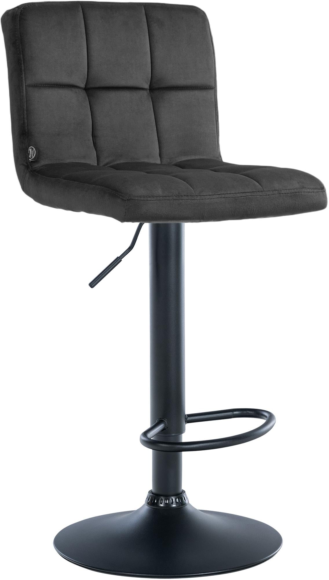Barhocker Peru Samt schwarz – Ansicht 15